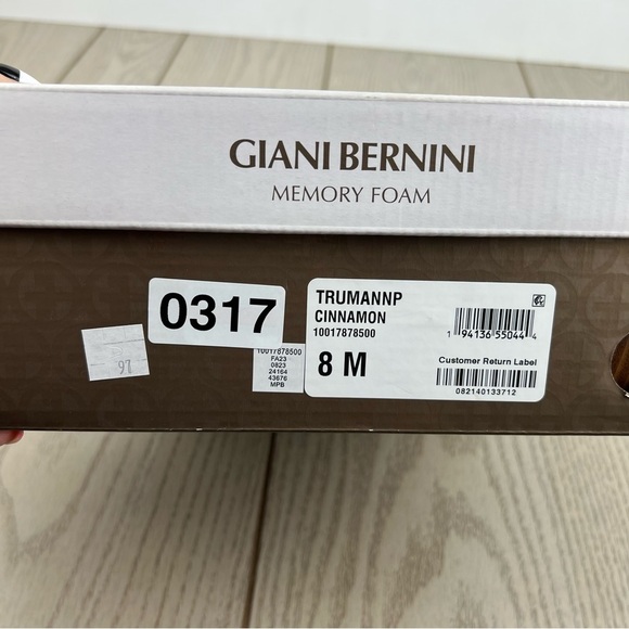 Giani Bernini Women's Trumann Memory Foam Block Heel Dress Booties 8M Cinnamon - Picture 9 of 9